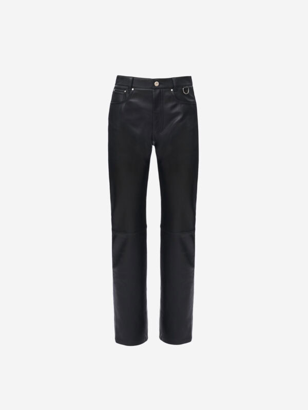 PANTALONI IN PELLE CINQUE TASCHE