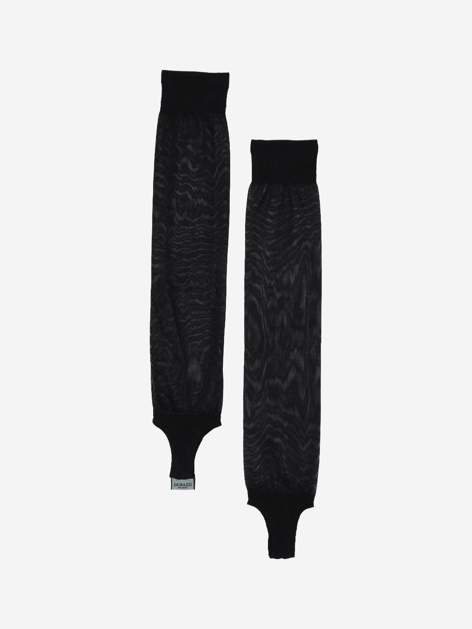 knitted stirrup leg warmer