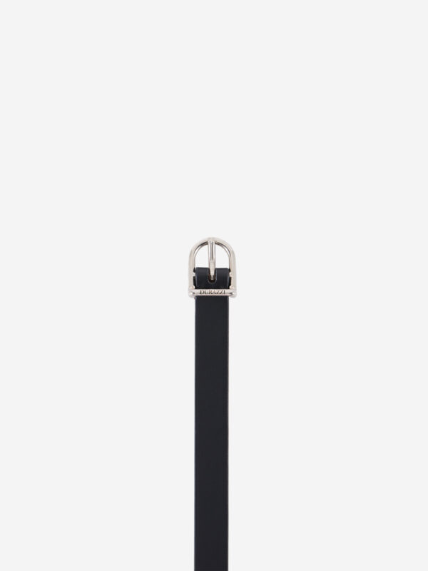 Cintura in pelle con fibbia brandizzata