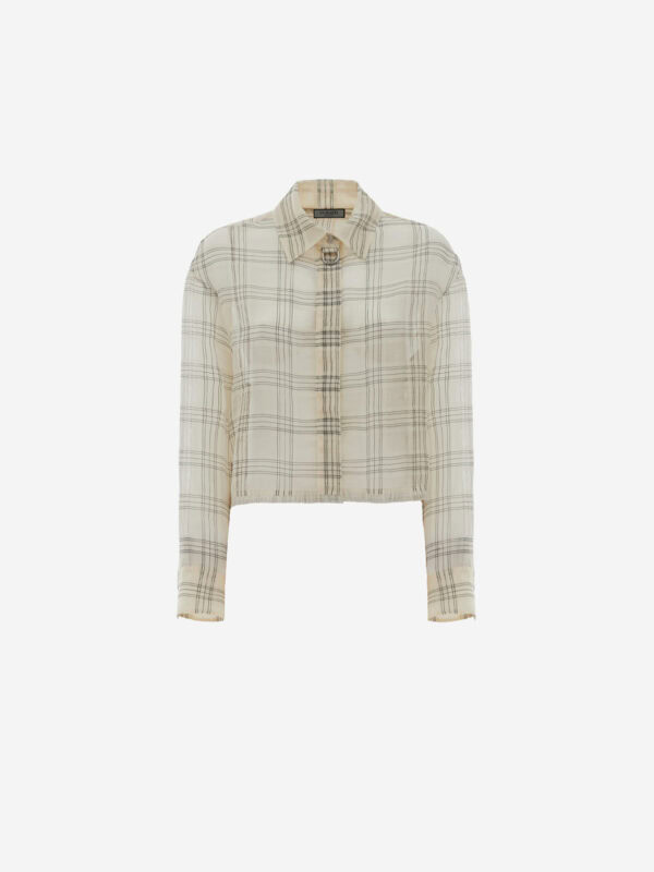 CAMICIA CORTA SEMITRASPARENTE